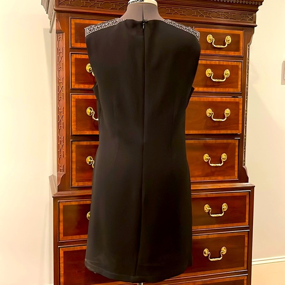 BCBG MaxAzria Bead Embellished Black Party Dress - Picture 5 of 8